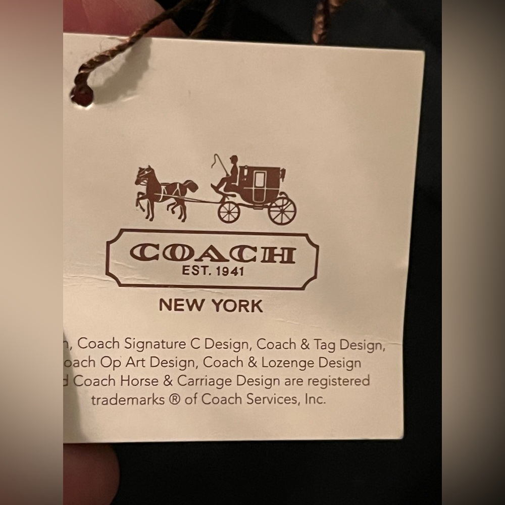 Coach Elegant Black Hat with Bow Accent - Picture 8 of 9